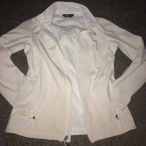 White The North Face coat